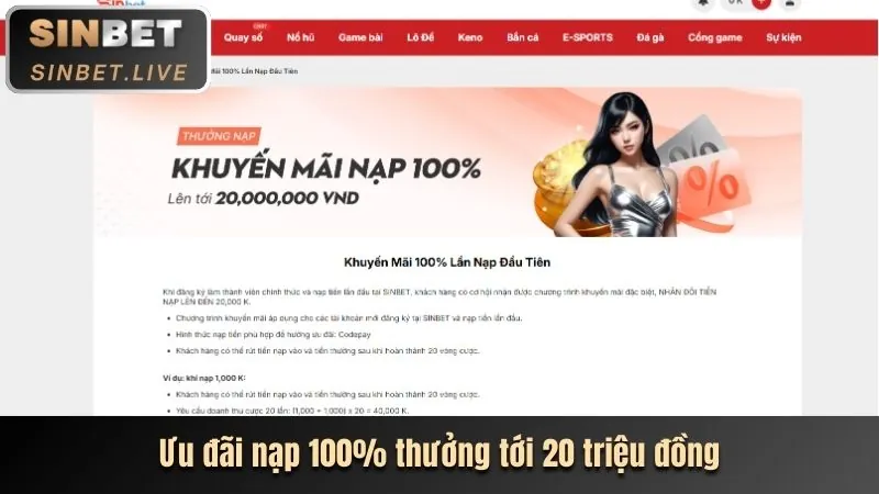 Giao diện nạp tiền với các lựa chọn thanh toán